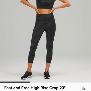 Fast and Free HR Crop - Camo Size 6
